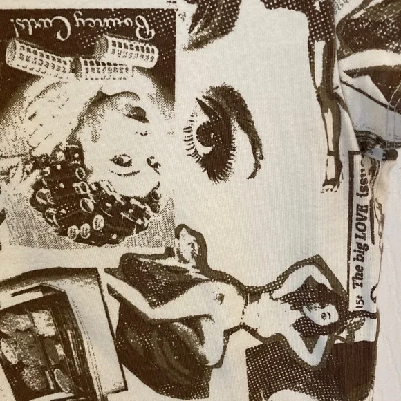 Urban Outfitters Brown & Cream Pinup Girl Graphic Dress - Picture 3 of 10